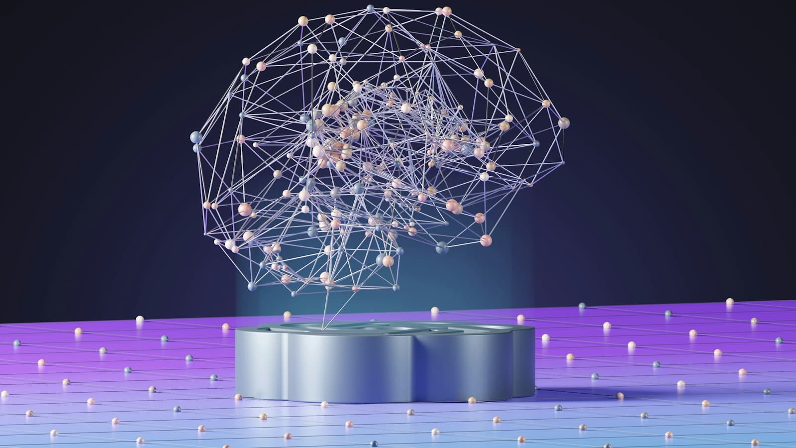 Abstract network sphere of connected points